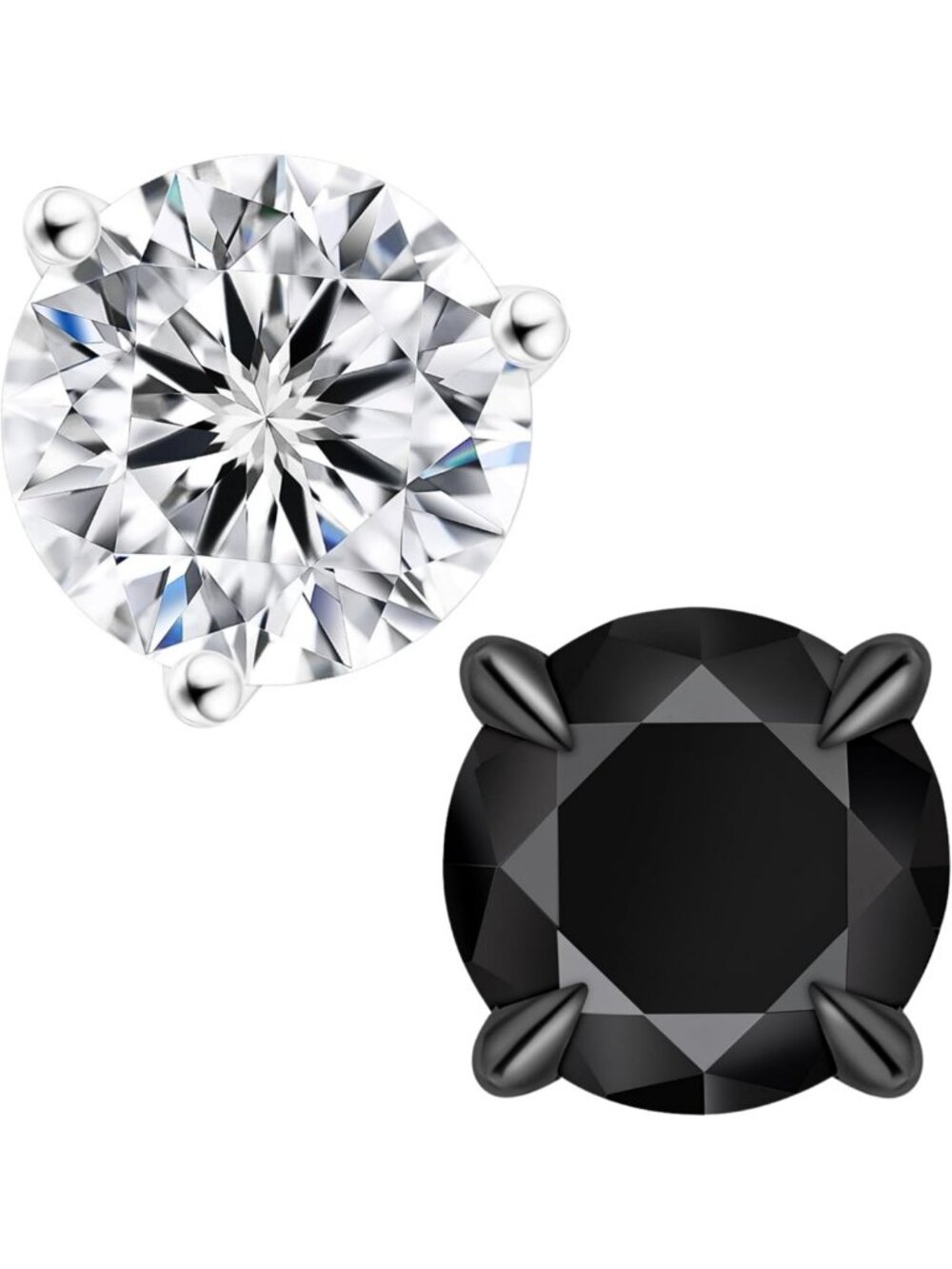Elegant Moissanite Earrings Set - 14K Gold Plated Sterling Silver, D Color VVS1